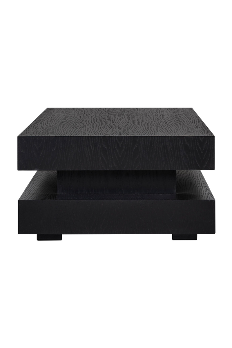 Table basse rectangulaire en chêne noir plein pied | Richmond Oakura | Meubleluxe.fr