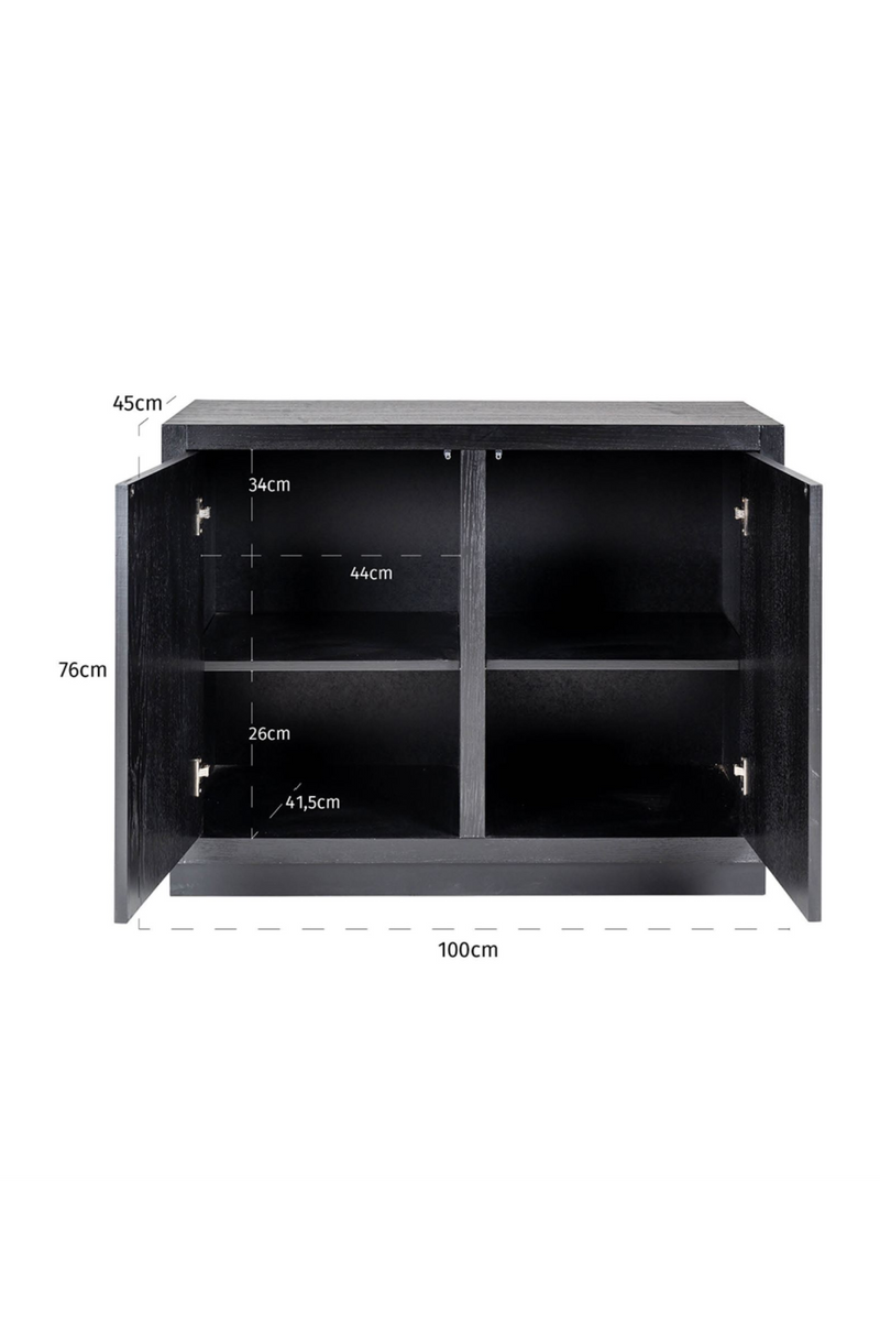 Buffet en bois noir classique | Richmond Oakura | MeubleLuxe.fr