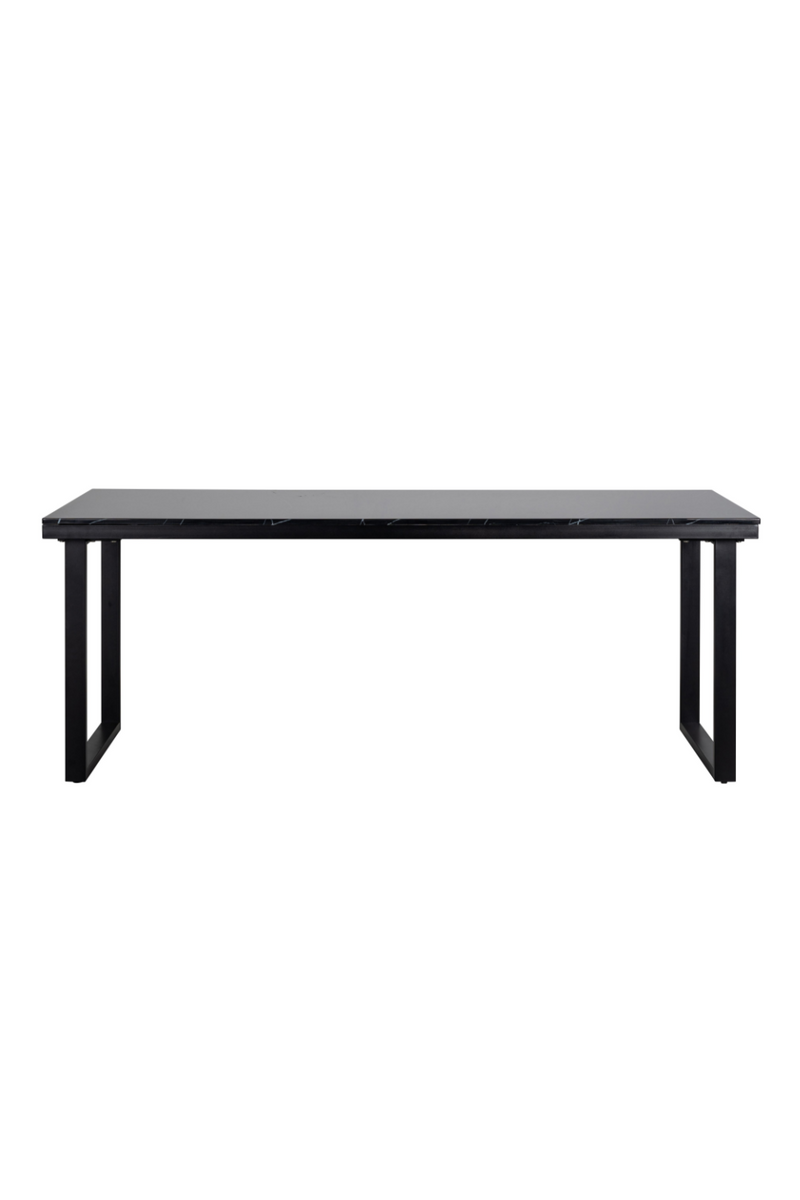 Black Marble Dining Table L | OROA Beaumont | Meubleluxe.fr