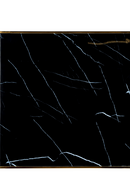 Table bistrot en marbre noir | Richmond Can Roca | Meubleluxe.fr