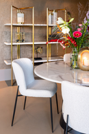 Armoire en marbre encadrée d'or | Richmond Lagrand | Meubleluxe.fr