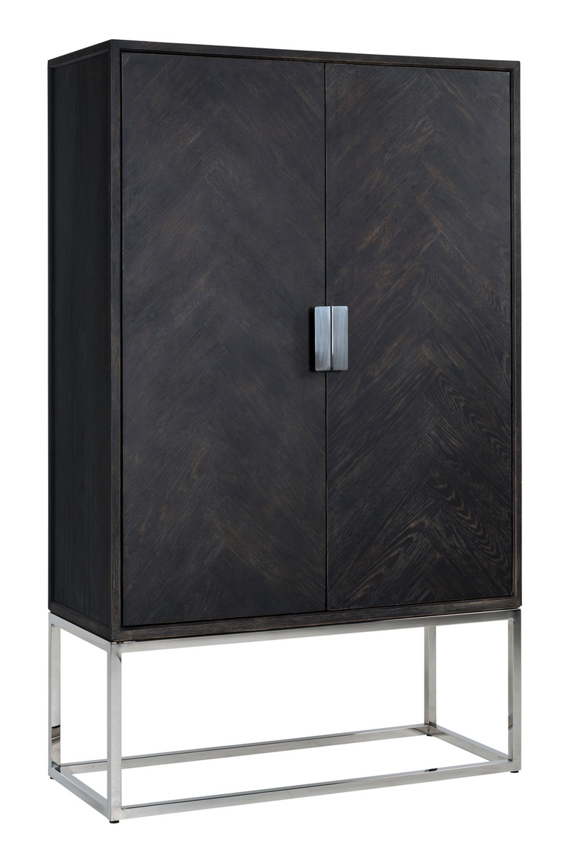 Armoire en chêne argentée | Richmond Blackbone | Meubleluxe.fr