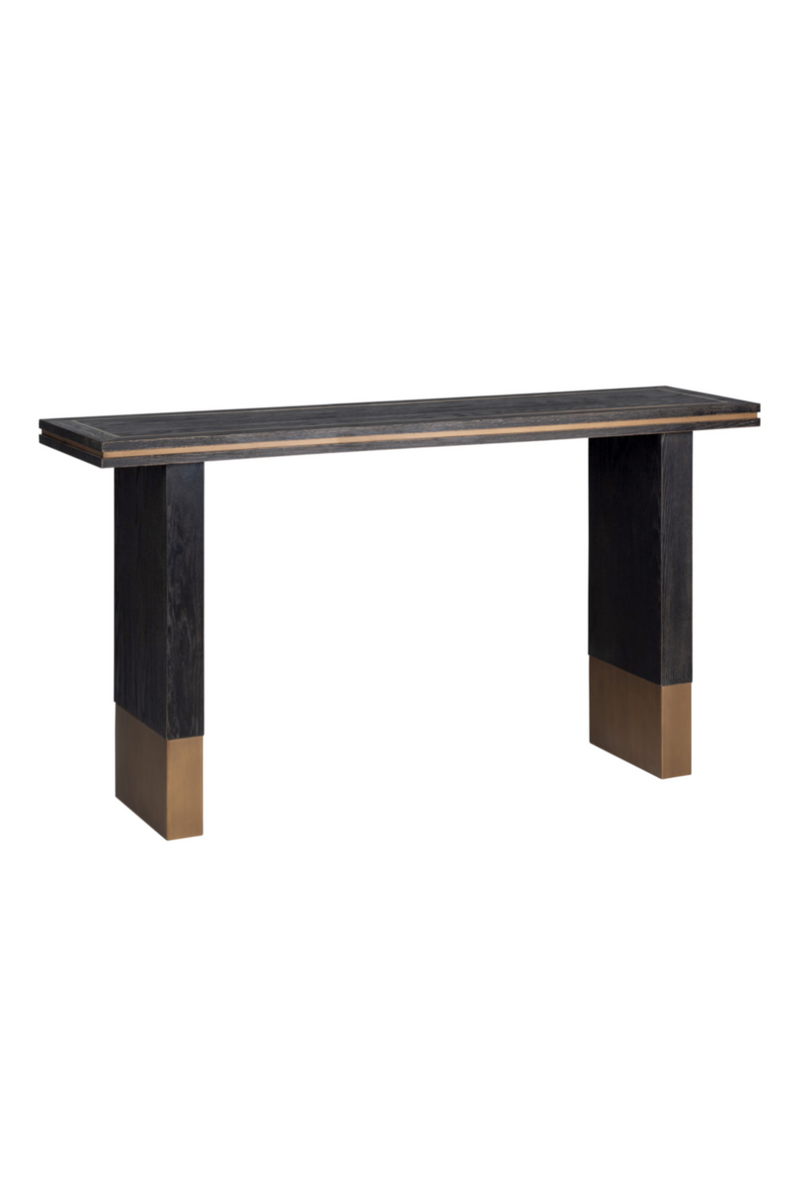 Table console plaquée chêne noir | Richmond Hunter | Meubleluxe.fr