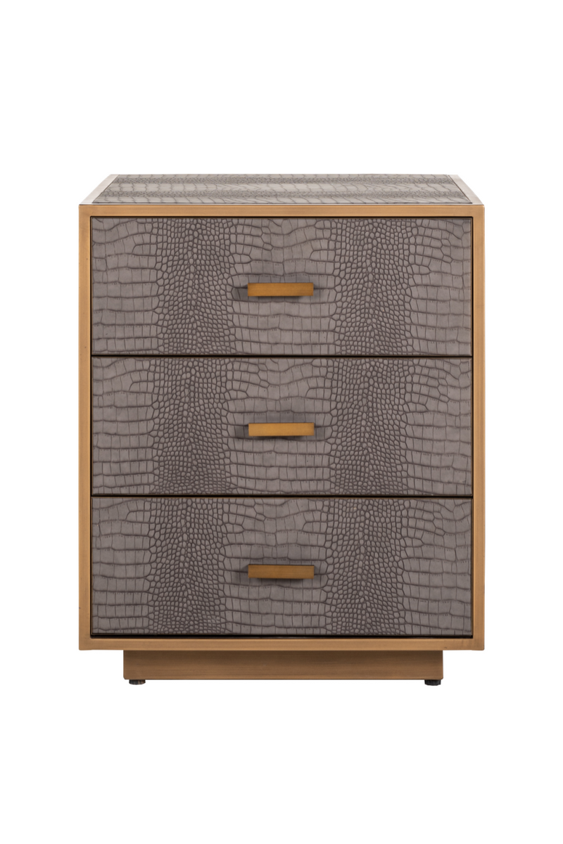 Commode en cuir brun | Richmond Classio | Meubleluxe.fr