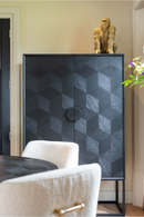 Cabinet en placage de chêne noir | Richmond Blax | Meubleluxe.fr