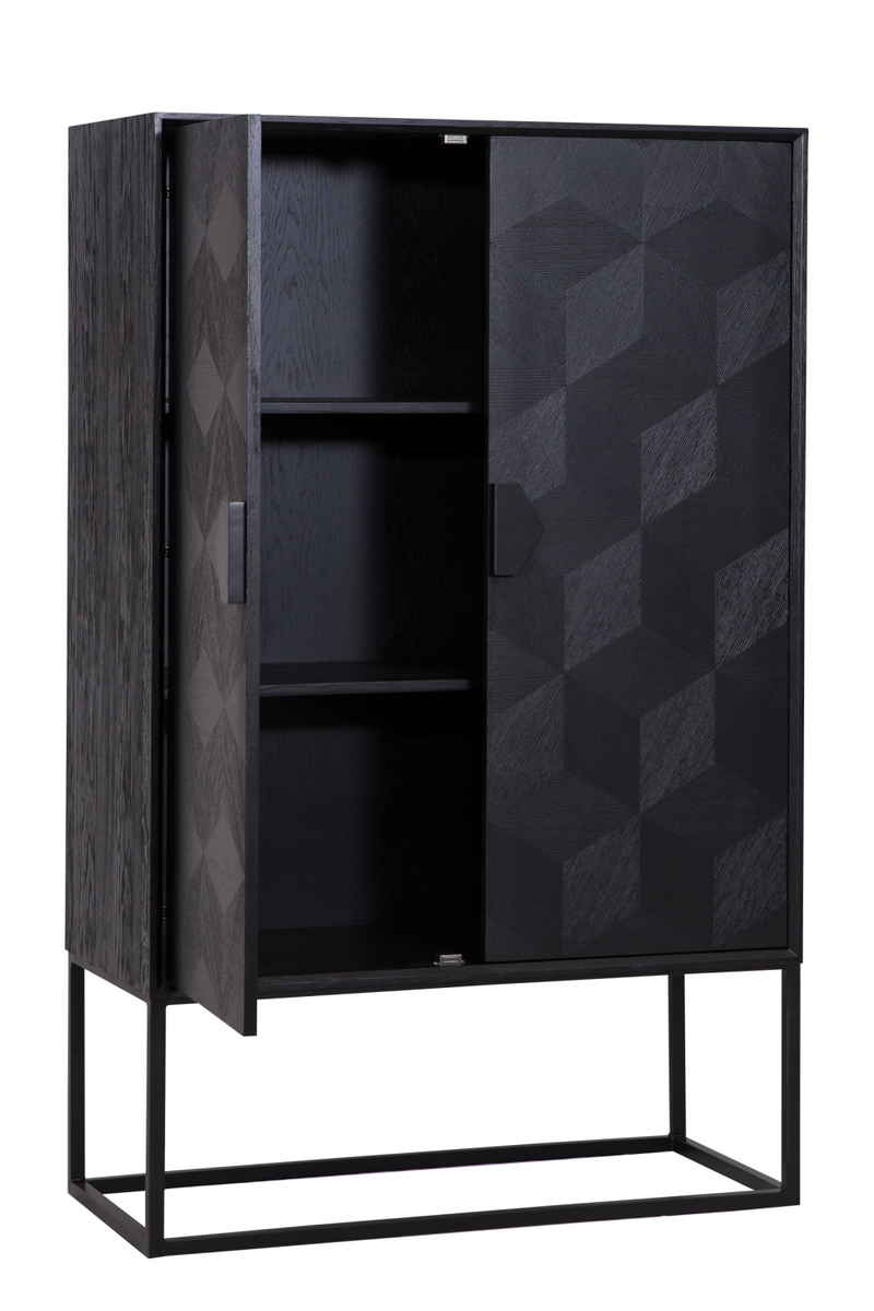 Cabinet en placage de chêne noir | Richmond Blax | Meubleluxe.fr