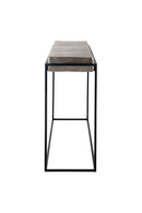 Table Console en aluminium Champagne Gold | Richmond Calloway | Meubleluxe.fr