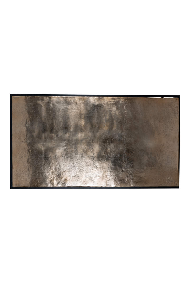 Table basse rectangulaire en aluminium doré | Richmond Calloway | Meubleluxe.fr