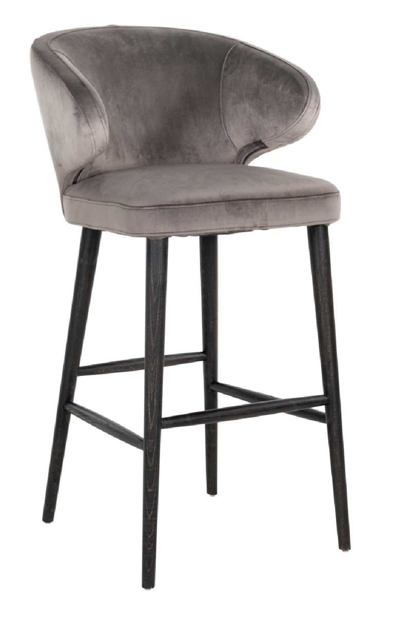 Stone Velvet Bar Stool | OROA Indigo | OROA.com