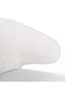 White Bouclé Modern Dining Chair | OROA Indigo | OROA