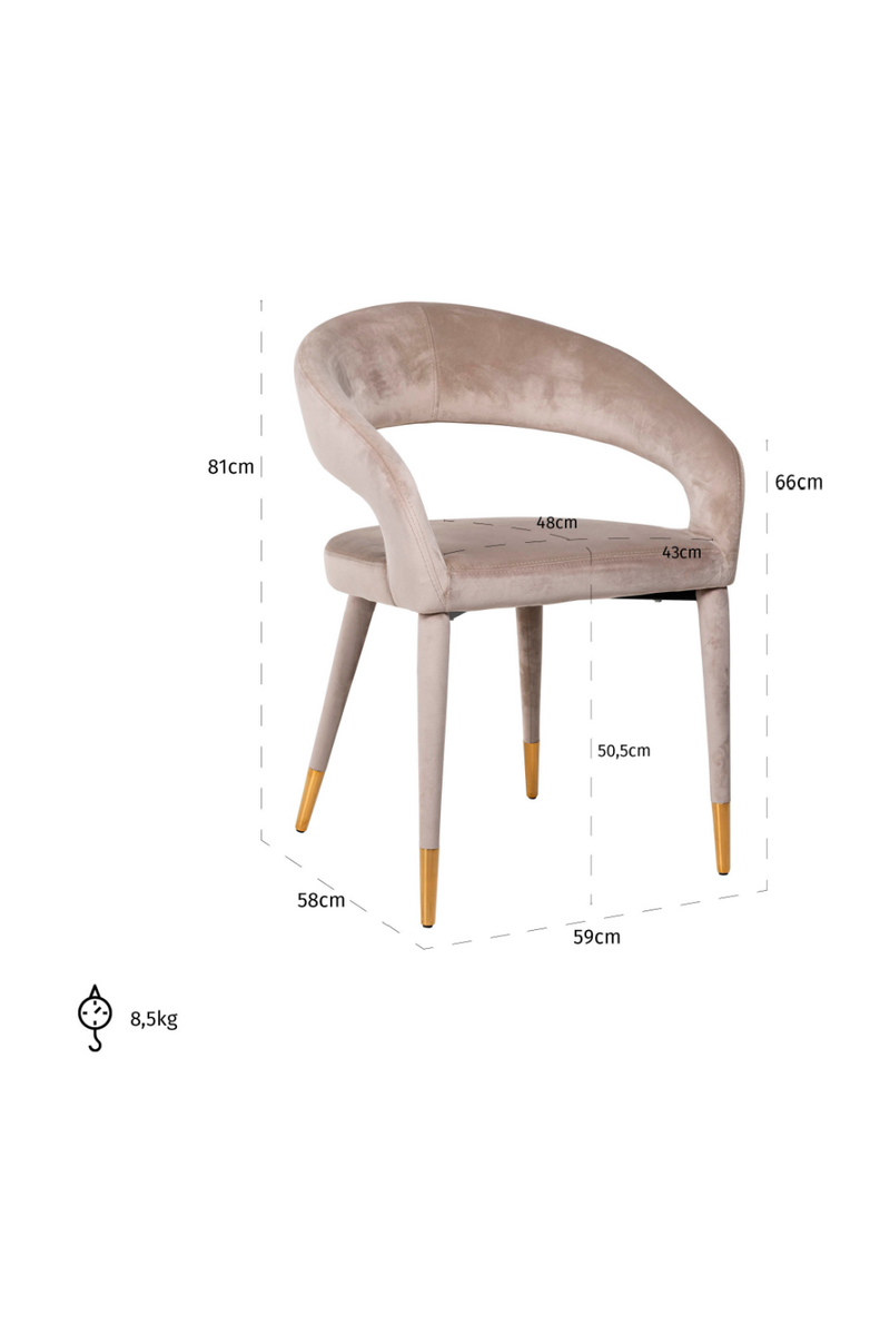 Modern Velvet Armchair | OROA Gia | Oroa.com