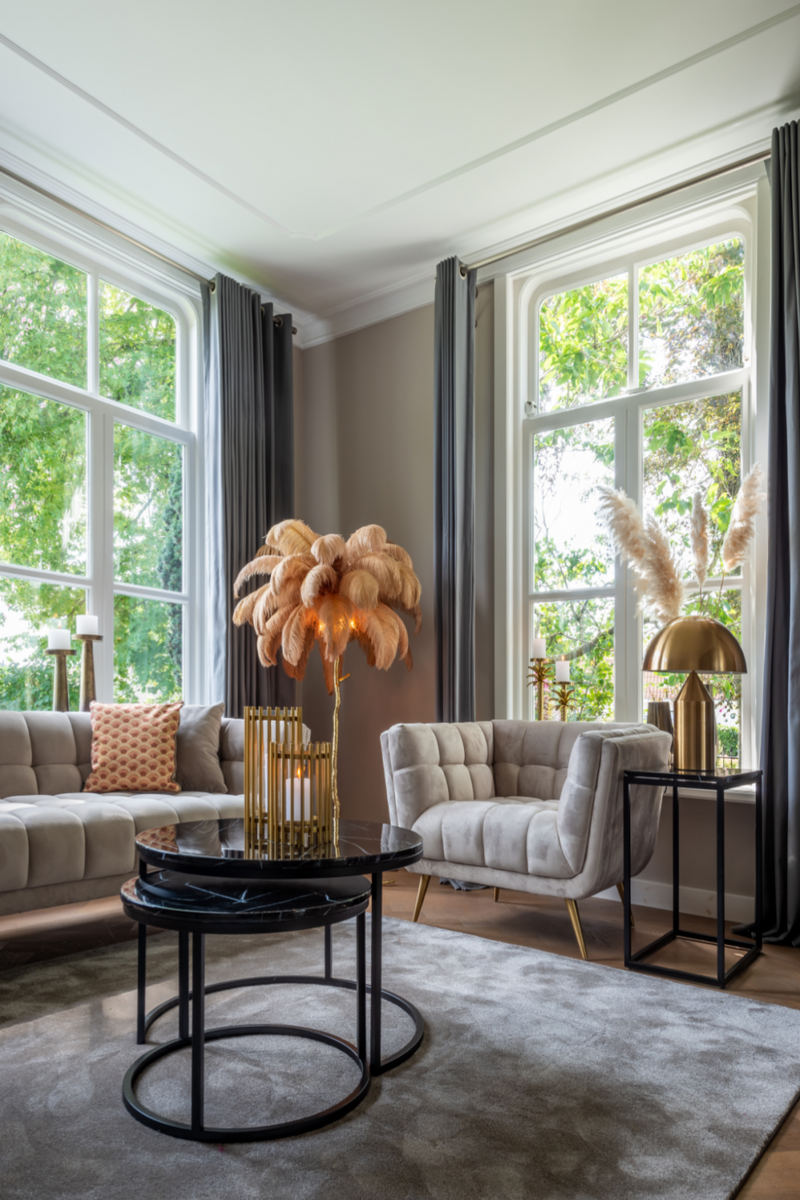 Fauteuil en velours noir | Richmond Huxley | Meubleluxe.fr