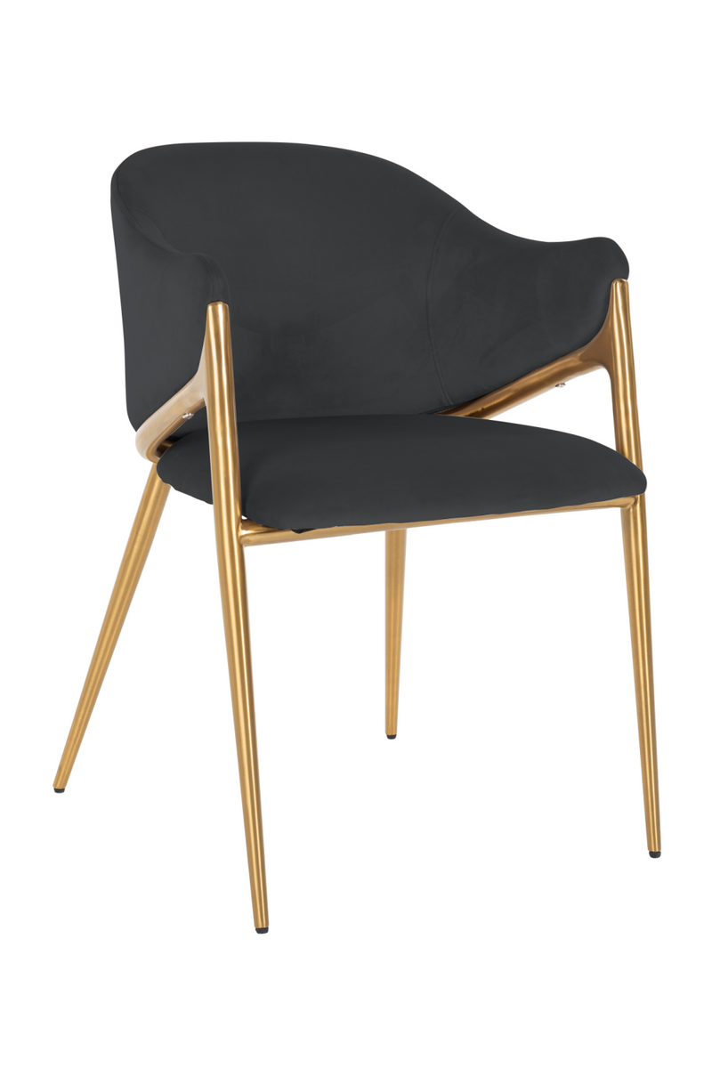 Chaise de salle à manger en velours | Richmond Gwen | Meubleluxe.fr