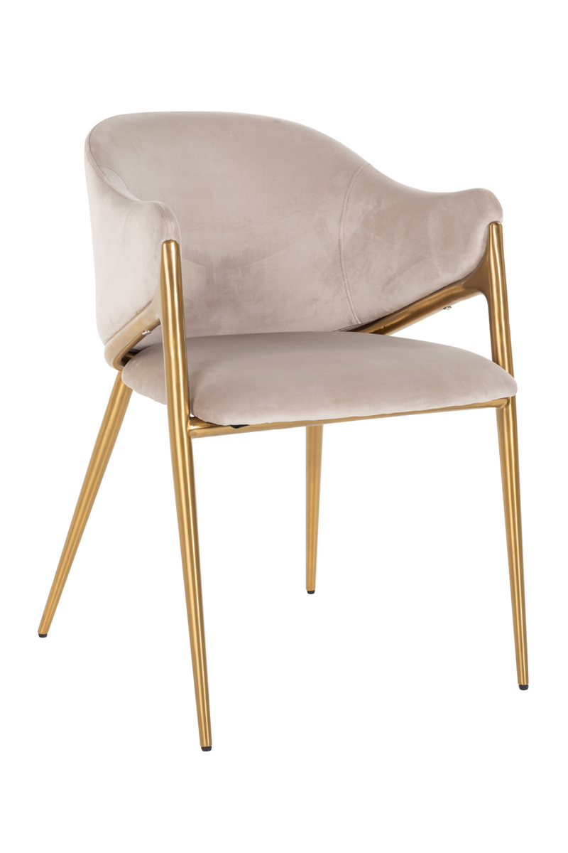 Chaise de salle à manger en velours | Richmond Gwen | Meubleluxe.fr