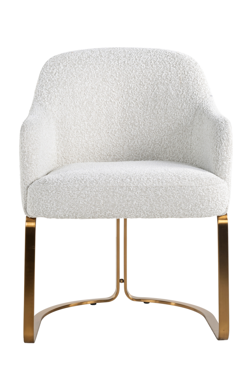 Chaise à manger moderne Boucle blanche | Richmond Hadley | Meubleluxe.fr