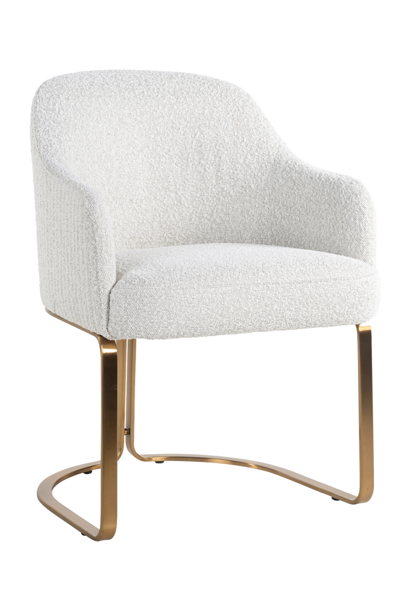 Chaise à manger moderne Boucle blanche | Richmond Hadley | Meubleluxe.fr