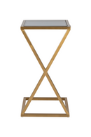 Table de canapé en or brossé | Richmond Paramount | Meubleluxe.fr