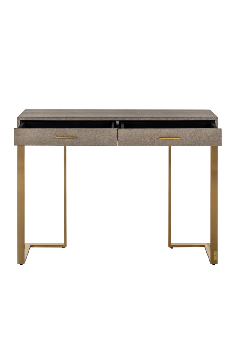 Table console 2 tiroirs à base d'or | Richmond Marie-Lou | Meubleluxe.fr