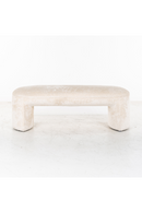 Banquette en tissu chenille crème | Richmond Fargo | Meubleluxe.fr