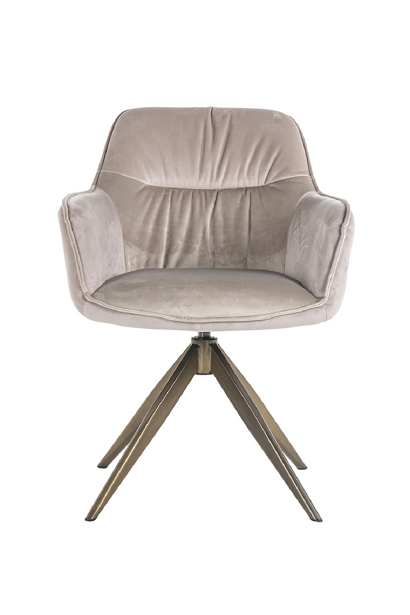 Upholstered Quadropod Swivel Chair | OROA Aline | OROA.com