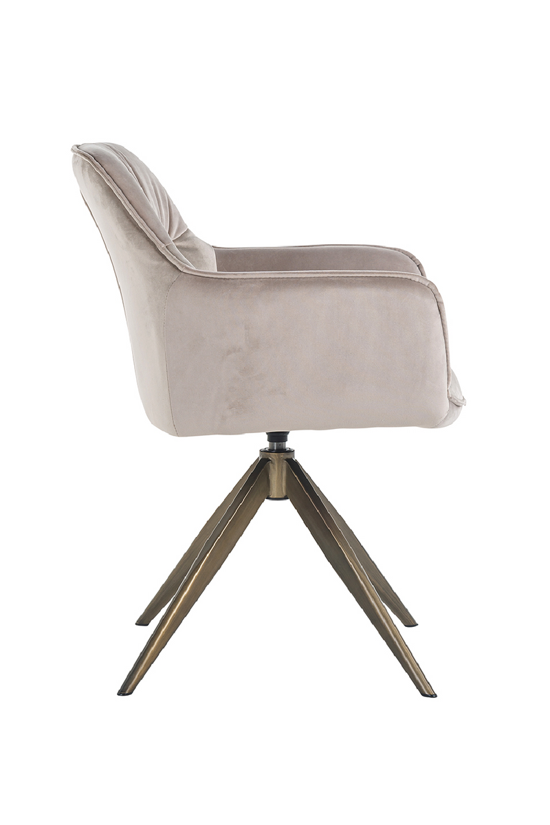 Upholstered Quadropod Swivel Chair | OROA Aline | OROA.com