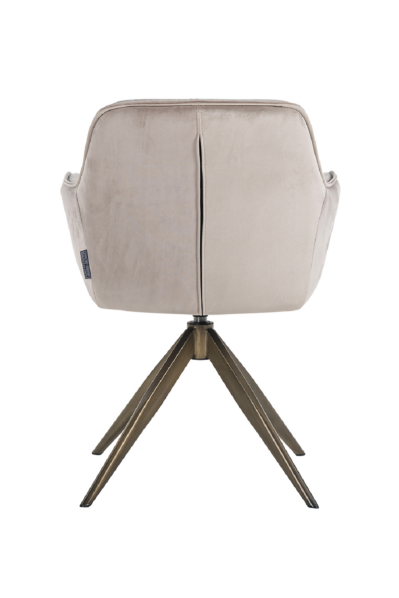 Upholstered Quadropod Swivel Chair | OROA Aline | OROA.com