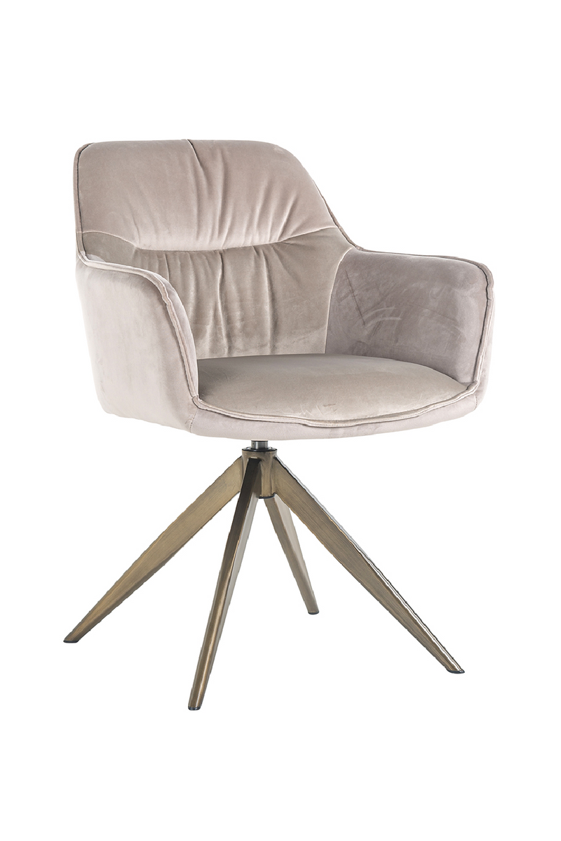 Upholstered Quadropod Swivel Chair | OROA Aline | OROA.com