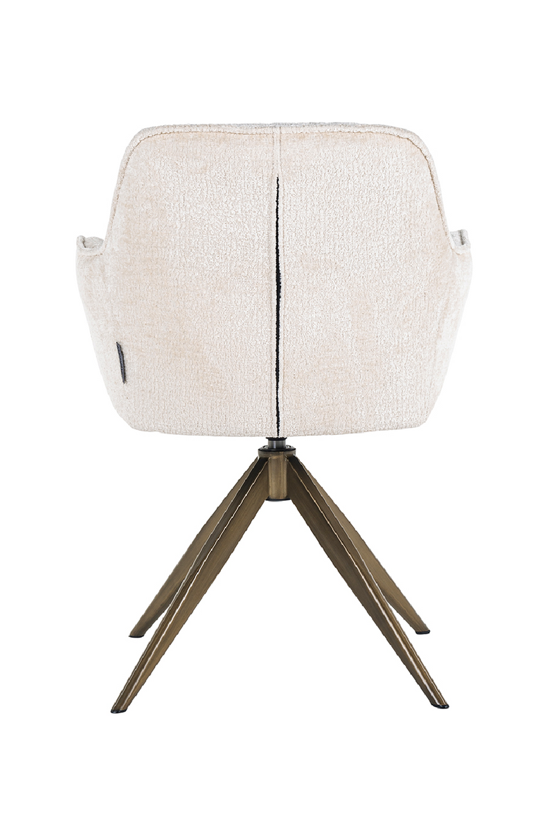 Upholstered Quadropod Swivel Chair | OROA Aline | OROA.com