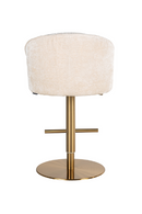 Tabouret moderne taupe crème | Richmond Zabi | Meubleluxe.fr