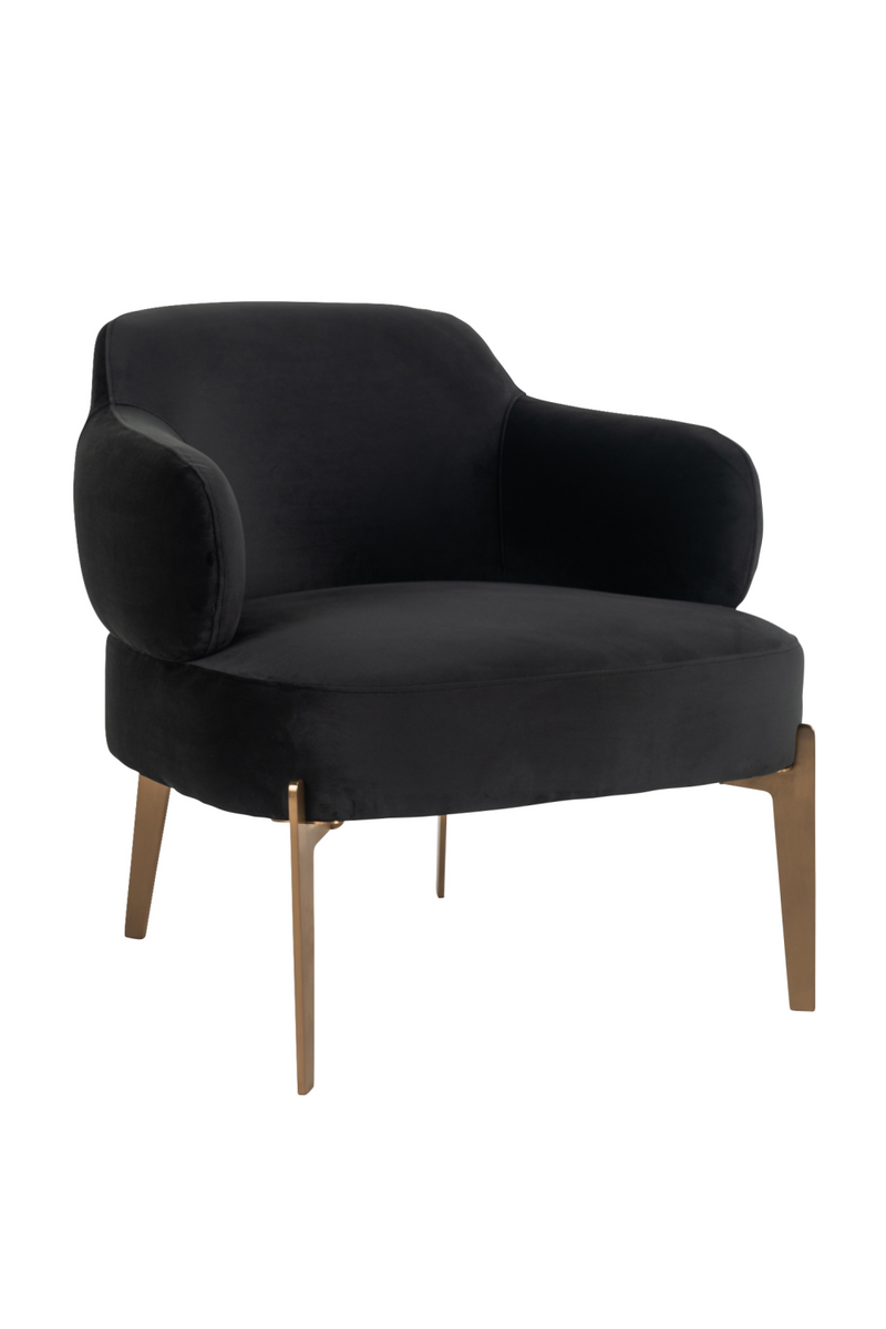 Fauteuil en tissu noir Boho | Richmond Venus | Meubleluxe.fr