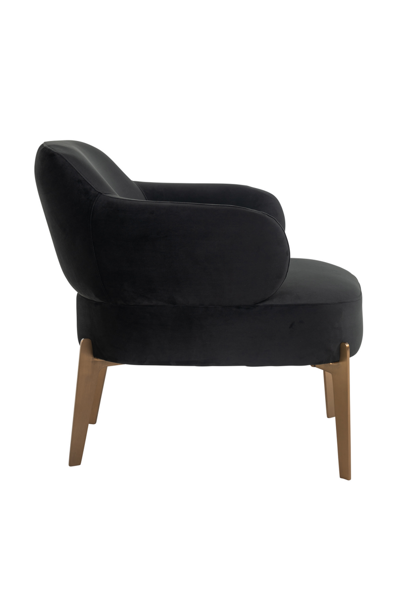 Fauteuil en tissu noir Boho | Richmond Venus | Meubleluxe.fr