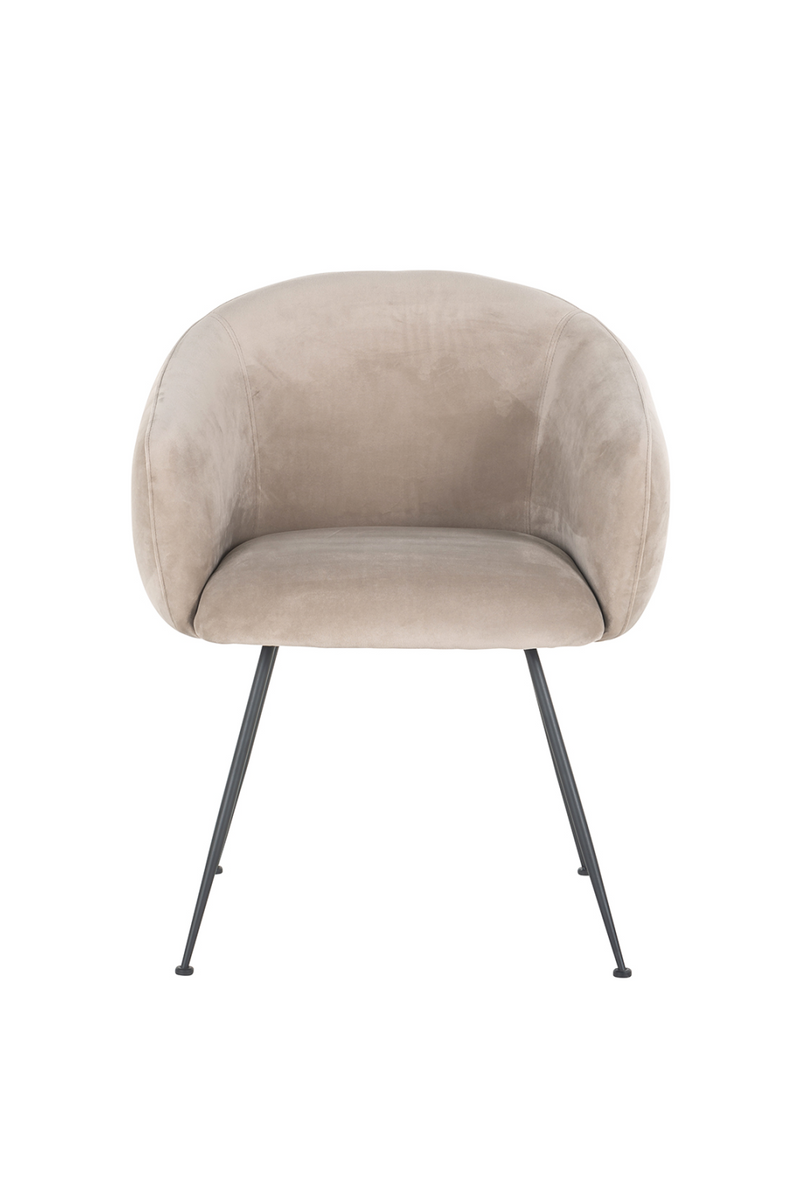 Chaise de salle à manger en velours kaki | Richmond Avanti | Meubleluxe.fr