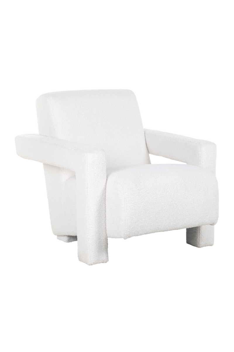 Fauteuil à mellotonné blanc | Richmond Casey | Meubleluxe.fr