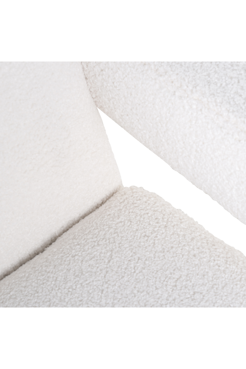 Fauteuil à mellotonné blanc | Richmond Casey | Meubleluxe.fr