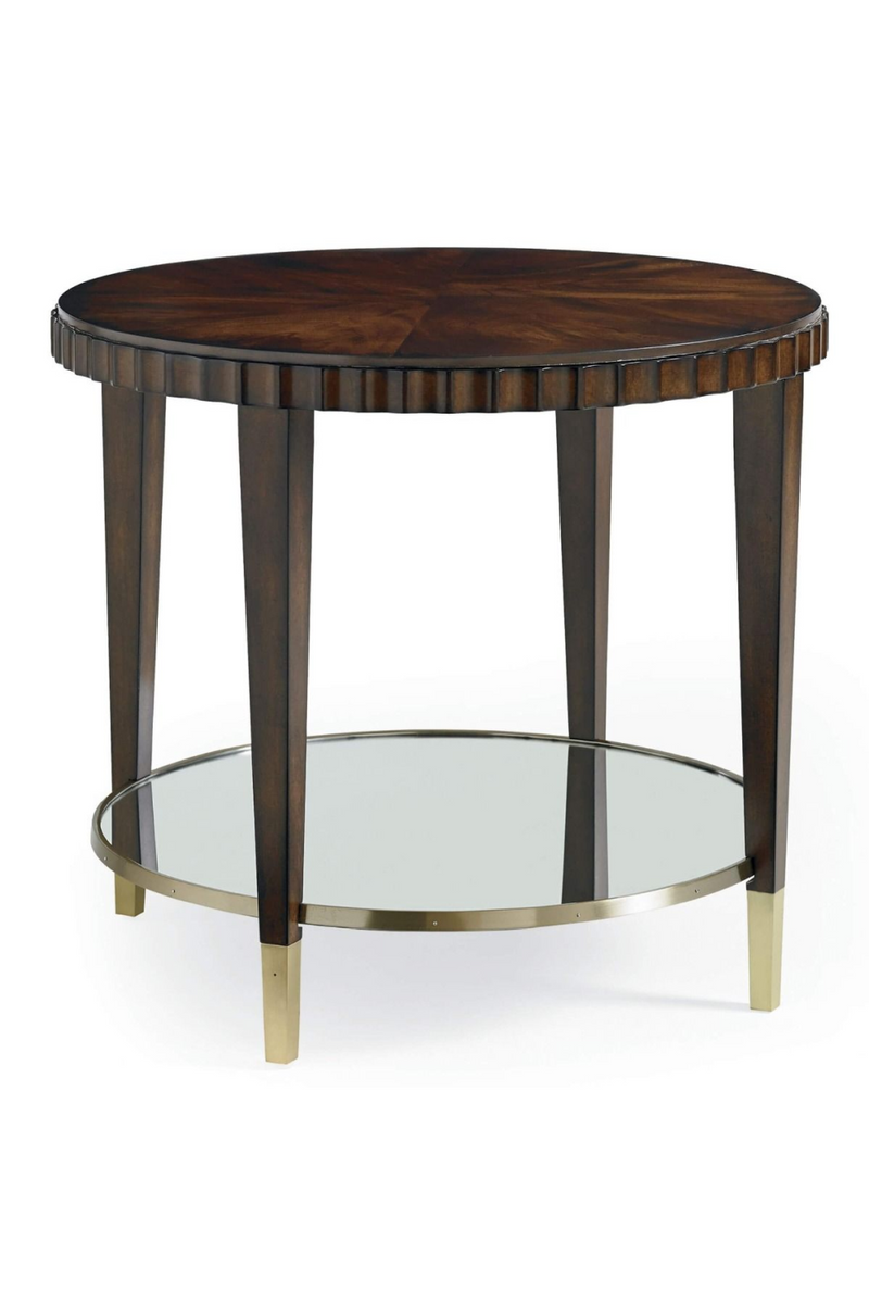 Table d'appoint en bois d'acajou | Caracole Glimpse | Meubleluxe.fr